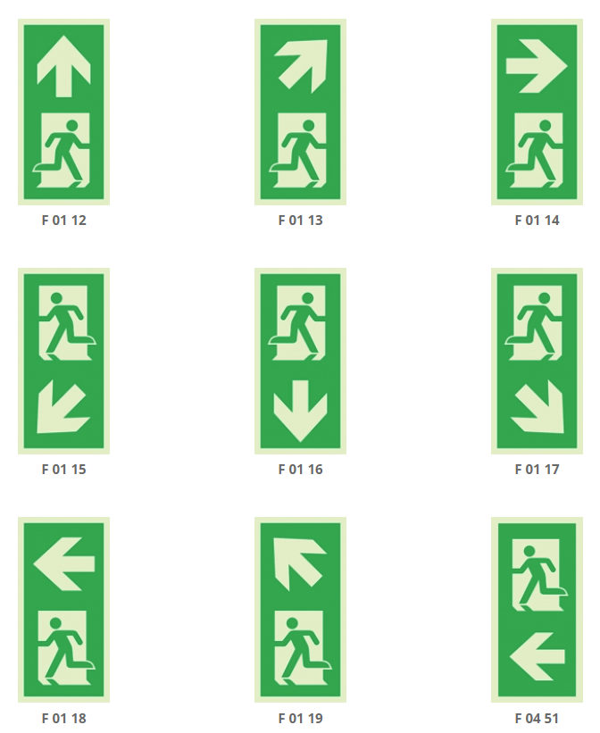 Signalisation pour piliers selon la norme EN ISO 7010