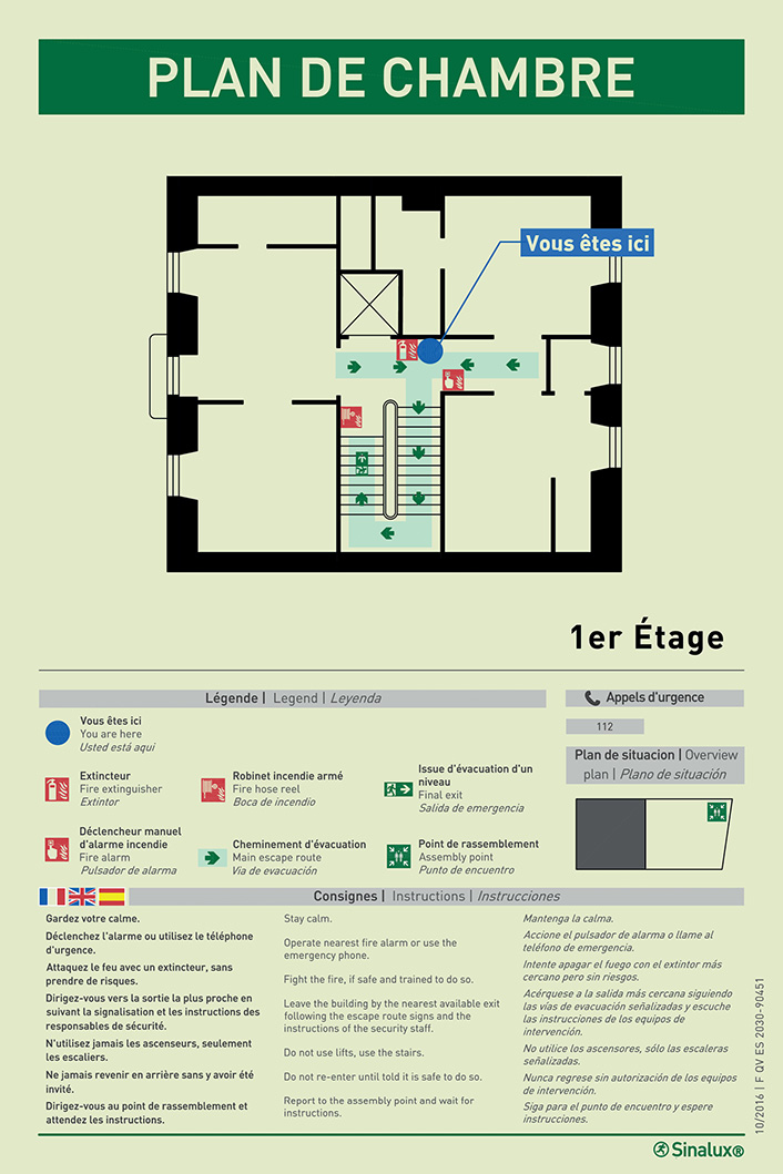 Plan de chambres