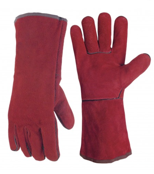 Gants de soudure en cuir contre la chaleur 250°